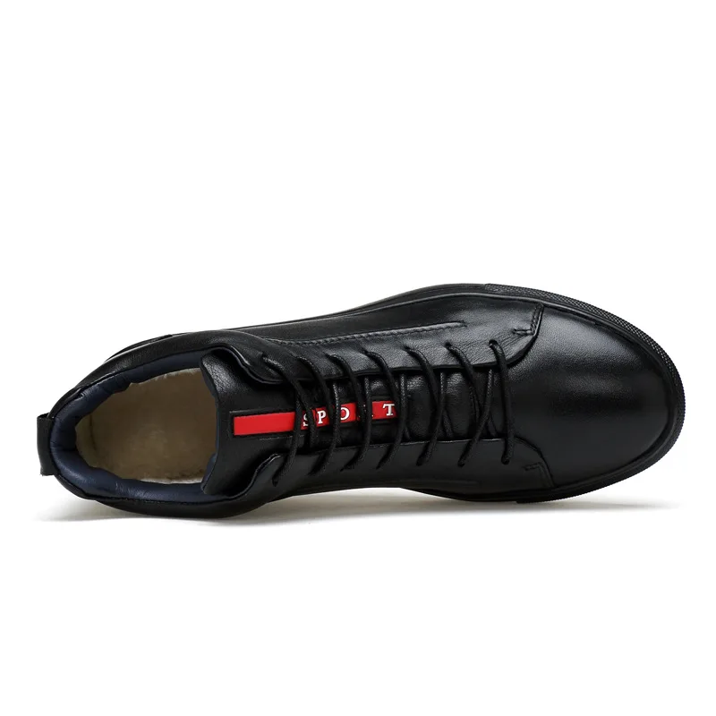 Genuíno 622 Usar Fur Quentes Qualidade Casuais Moda Homens Quente Masorini De Marca Manter Os Ww Trabalho Inverno black Alta Da Botas Sapatos Couro nXRvqF