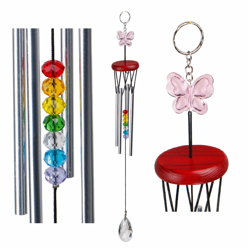 Personalized Amazing Wind Chime Rainbow Chakra Suncatcher Bead Crystal