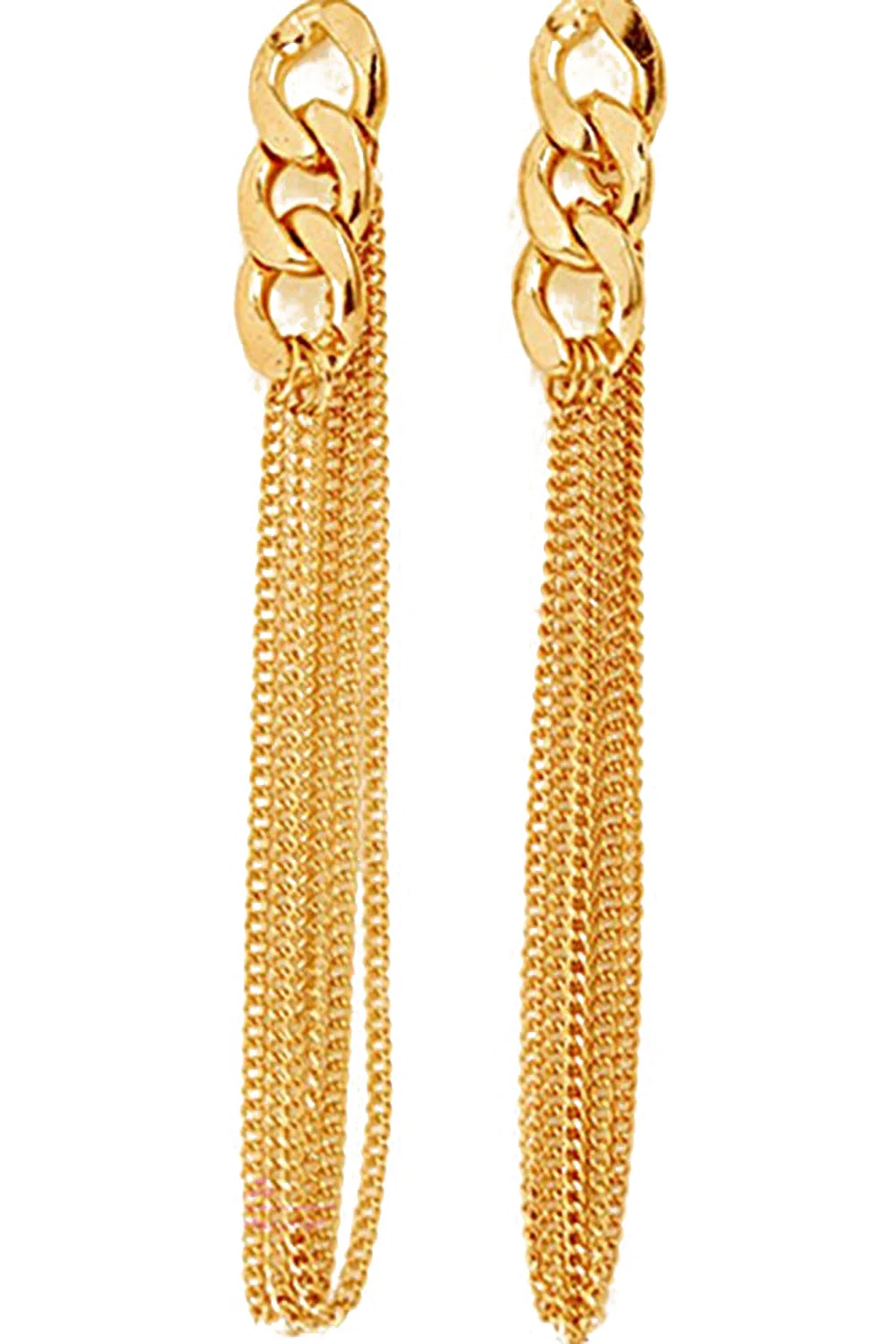 

Retro Women Chain Earrings Golden Chain