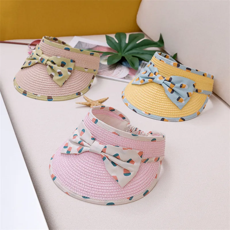 واسعة حافة القوس الطفل قبعة الشمس أطفال فارغة الأعلى سترو قبعة الصيف الفتيان الفتيات شاطئ السفر في الهواء الطلق الشمس قبعات الأطفال عارضة قب... واسعة حافة القوس الطفل قبعة الشمس أطفال فارغة الأعلى سترو قبعة الصيف الفتيان الفتيات شاطئ السفر في الهواء الطلق الشمس قبعات الأطفال عارضة قب...