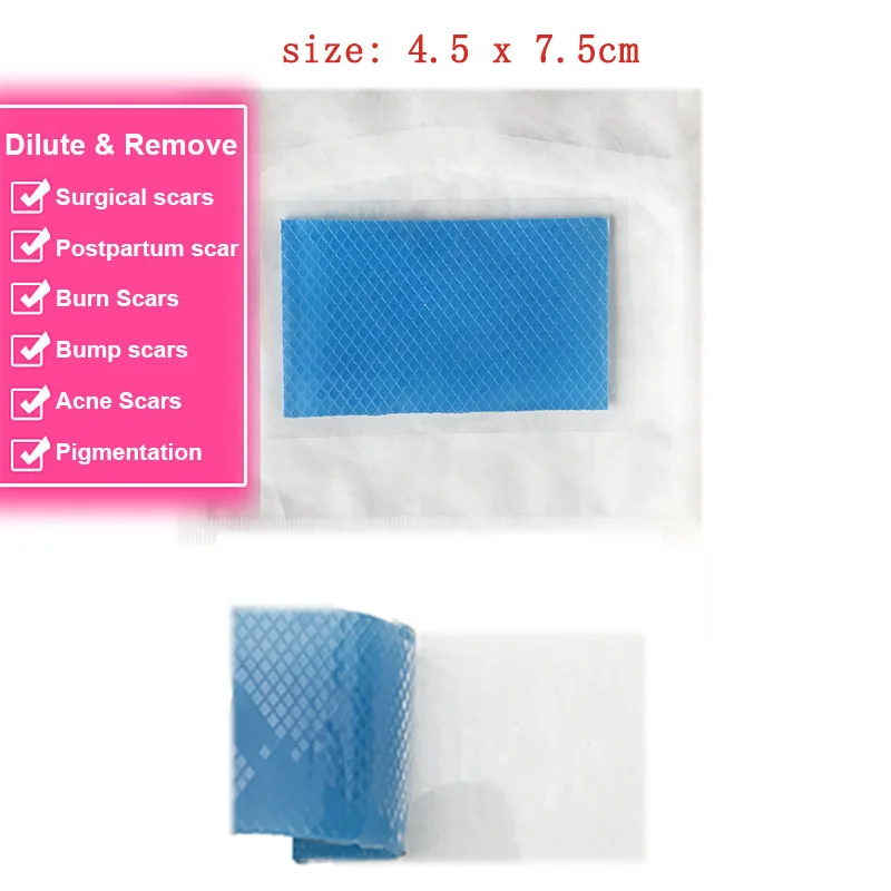 1PC 7.5*4.5cm Silicone Gel sheets mat medical surgery silica pads cica