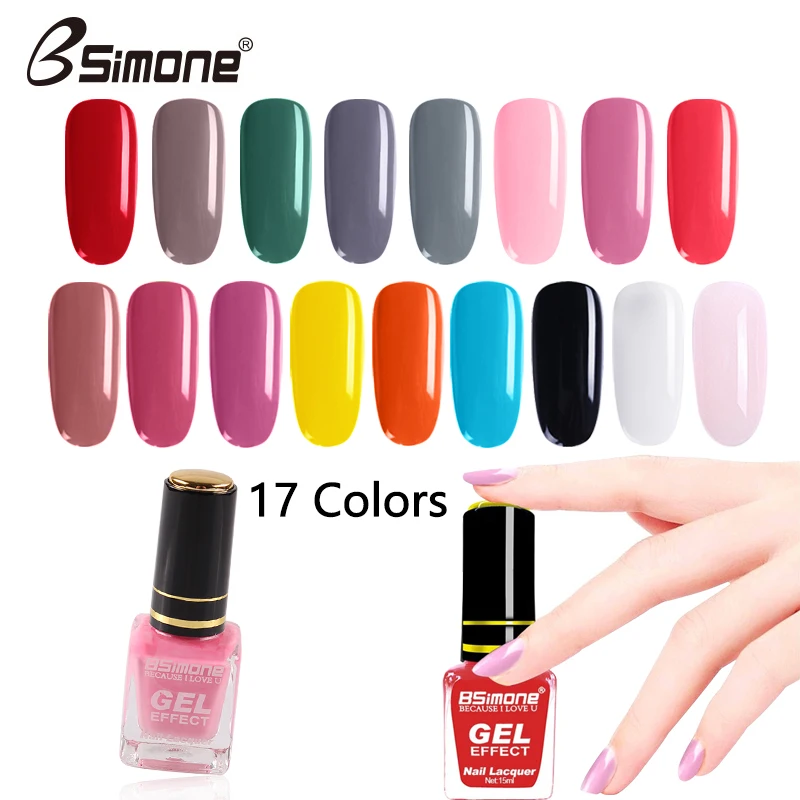 17 цветов Выберите лак для ногтей быстросохнущая жидкость для снятия лака для ногтей эмаль длительный 15 мл Полупостоянный гибрид