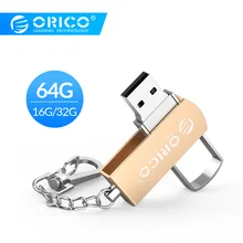 ORICO, USB флеш-накопитель, металлический, 64 ГБ, 32 ГБ, 16 ГБ, USB 2,0, флеш-память, USB накопитель, флеш-диск, флеш-диск USB 2,0