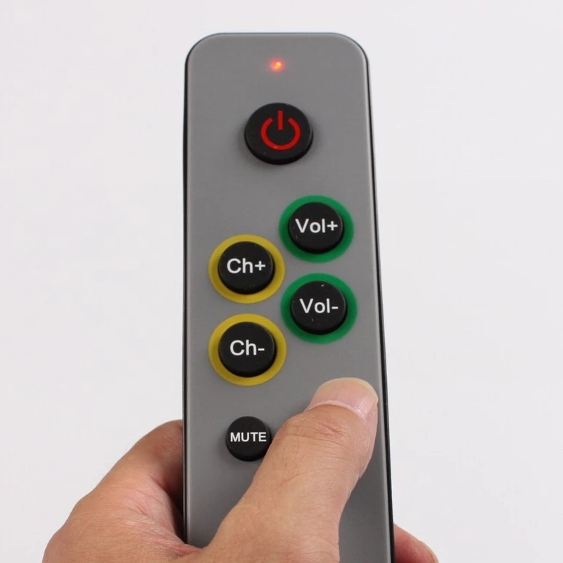 Learning Remote control for TV,STB DVB ,Receiver,DVD, 7 big buttons controller duplicate IR code, easy use for old people Learning Remote control for TV,STB DVB ,Receiver,DVD, 7 big buttons controller duplicate IR code, easy use for old people