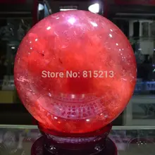 Ddh001049 красивый Плавления красный кварцевый сфера шар
