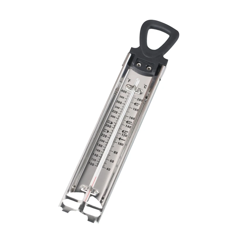 

Baking Thermometer 40-200 Degrees Celsius Jam Candy Thermometer Black with White Box