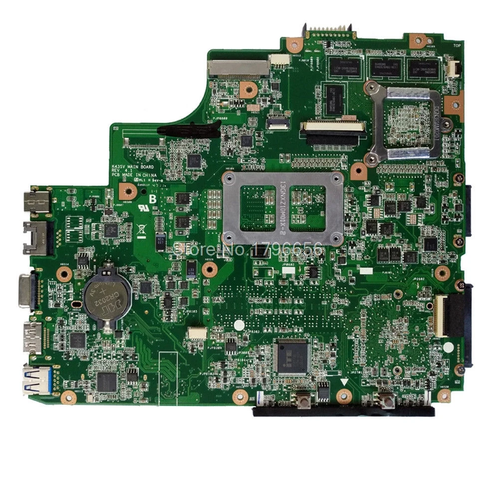 K43SV материнская плата GT540M 1 ГБ для For Asus A43S X43S K43SJ ноутбука Материнская Тест 100%