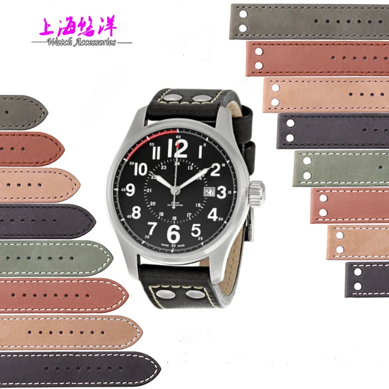 Genuine Italy calf leather watch strap 20 22 mm