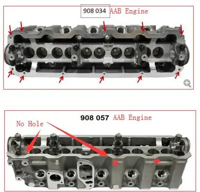 908 157 AAB AJA AJB головки цилиндров в полной сборке в сборе для Volkswagen VW Transporter T4 2.4L D L5 1996-074103351D 908157