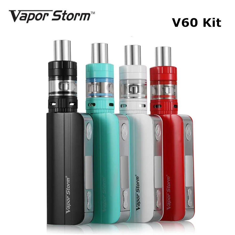 Original Vapor Storm V60 Electronic cigarette TC 60W Box Mod Temperature Control Hookah Pen RDA atomizer E Cigarette Vape Pen