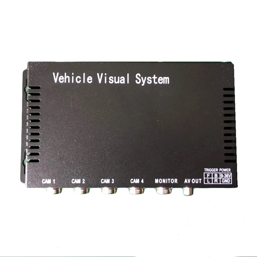  YiiSPO 4CH car video digital Color Quad Splitter Processor CCTV System 4in 2out reversing image pro - 32846190443
