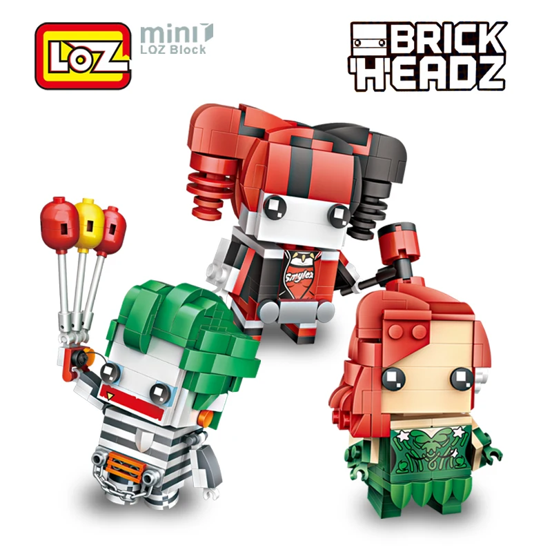 

LOZ Joke Poison Ivy DC Model Mini Building Blocks Brick Head Figure Toy For Children Ages 6+Offical Authorized