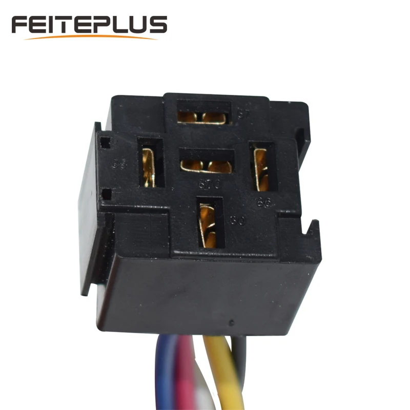 

H4 5Pin Car Headlight Fog Light Female Socket Extension Plug Pigtail Ceramic Plug Connector With Wiring Harness