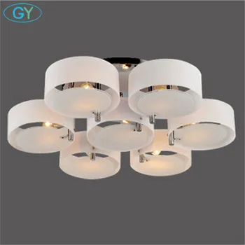 

Loft led ceiling lamp modern minimalist living room lamp restaurant bedroom 3/5/7 round ring led ceiling lamp ramadan decoration