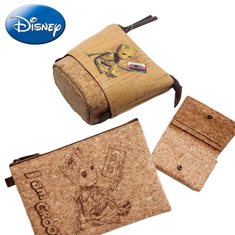 

2019 New Disney Groot Multi-funciton Handbag Women Wallet Purse Tree Man Cartoon Girl Cosmetic Bag Pouch Guardians of the Galaxy