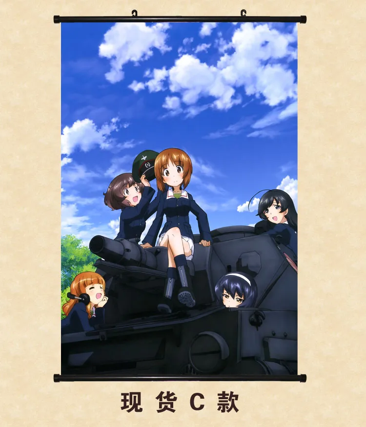 Японская декоративная картина аниме GIRLS und PANZER Nishizumi Miho & saori takebe Reizei Mako домашний