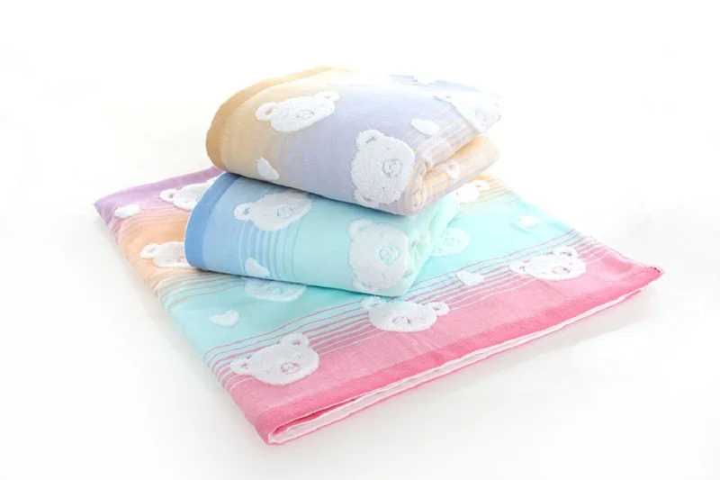 

Gradually Changing Color New Born Baby Sleeping Blanket Bear Pattern Kids Carriages Air Condition Quilt Blanket Bedding Cover