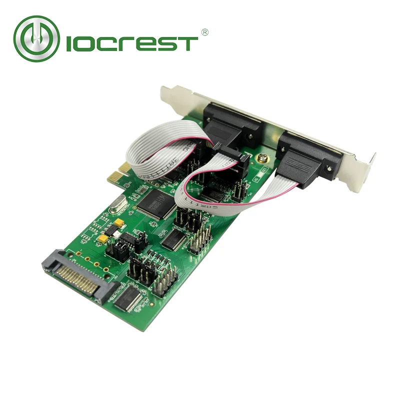  IOCREST 4 DB-9 serielle rs232 ports pcie controller karte mit 1 TTL port