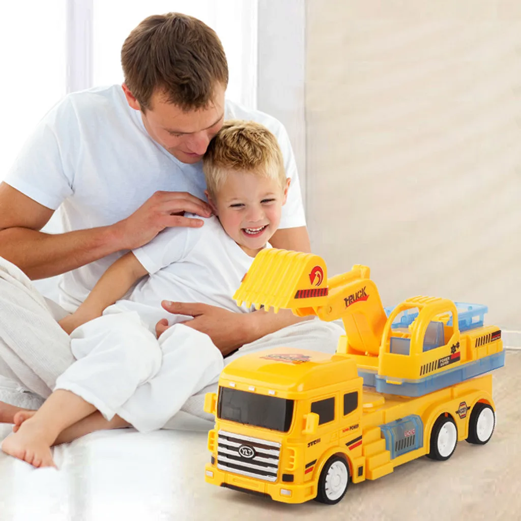 Rc excavator engineer model Construction vehicle rc truck remote control trattore agricolo toy for boys Christmas gifts YE11.29