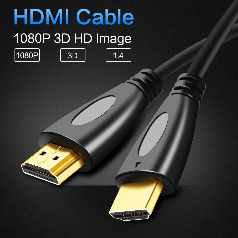 HDMI кабель видео кабели позолоченный 1,4 1080P 3D кабель для HDTV сплиттер коммутатор 0,5 м 1 м 1,5 м 2 м 3 м 5 м 10 м переключатель PS4 Xbox One