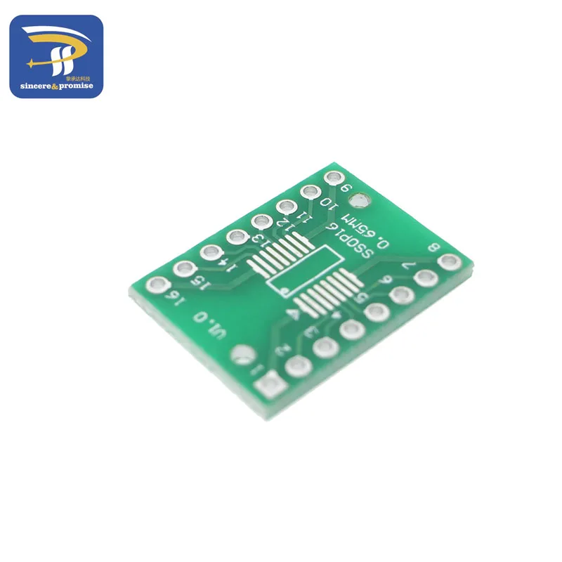 50Pcs SOP16 SSOP16 TSSOP16 0.65//1.27mm Pitch SMD to DIP Adapter Converter Plate