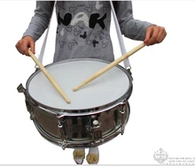 Original Henlucky Musical instruments professional small Snare Army drum 14 inch stainless steel Music Team student sports
