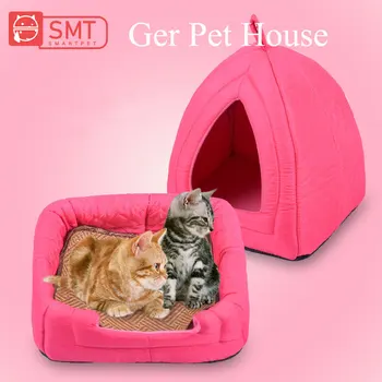 

SMARTPET Warm Flannel Pet Dog Cat Cave House Ger Puppy Kitten Sleeping Bag Comfortable Soft Small Dog Kennel Bed Winter Pet Nest