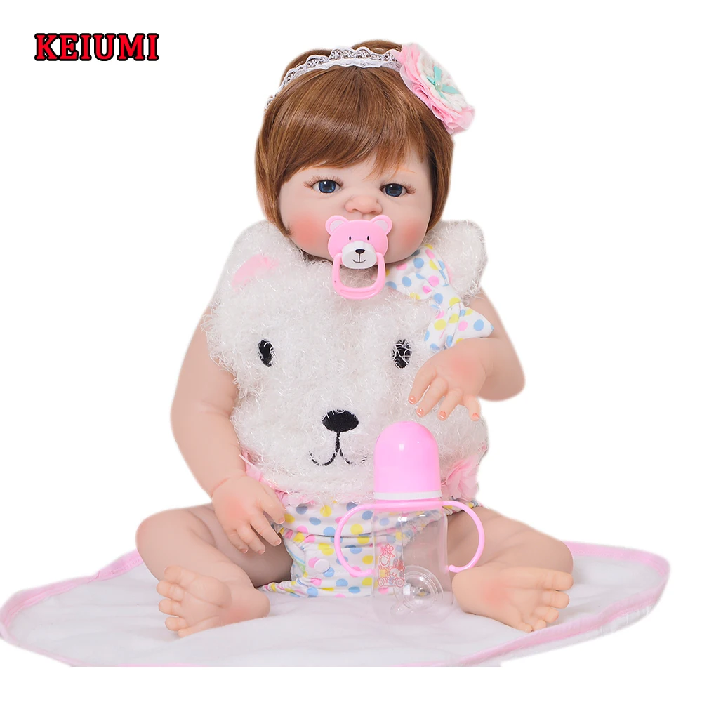 

Hot Sale Fashion Reborn Baby Girl Doll Full Silicone Vinyl Bebe Reborn Realistic Princess Baby Toy Doll For Children's Day Gifts