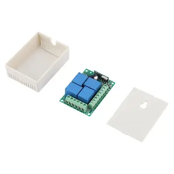 

12V 433Mhz 4CH Channel Relay RF Wireless Garage Doors Remote Control Switch Receiver Module Remote Switches