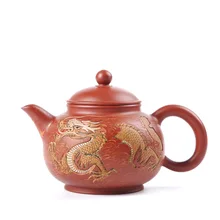 Зодиак Zisha чайник чайный набор Тайвань Чэнь Тайюань ручная роспись фиолетовый чайник резной чайник Ограниченная Коллекция значение