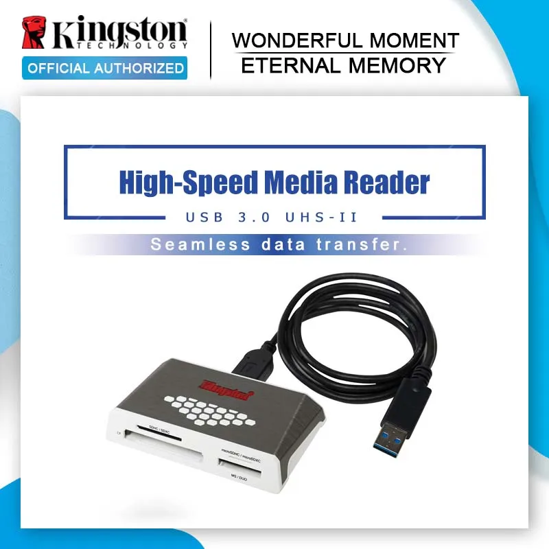 

KINGSTON SD Card Reader Super Speed USB 3.0 All-in-one External CF Micro SD TF Memory card for Computer USB 3.0 Card Readers