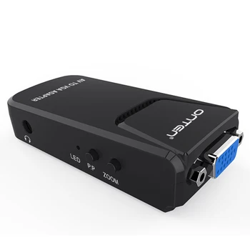 

ONTEN 3-color Lotus Head RCA AV To VGA Video Converter With 3.5mm Audio For DVD Webcam/Set-top Box To VGA HDTV Projector Adapter