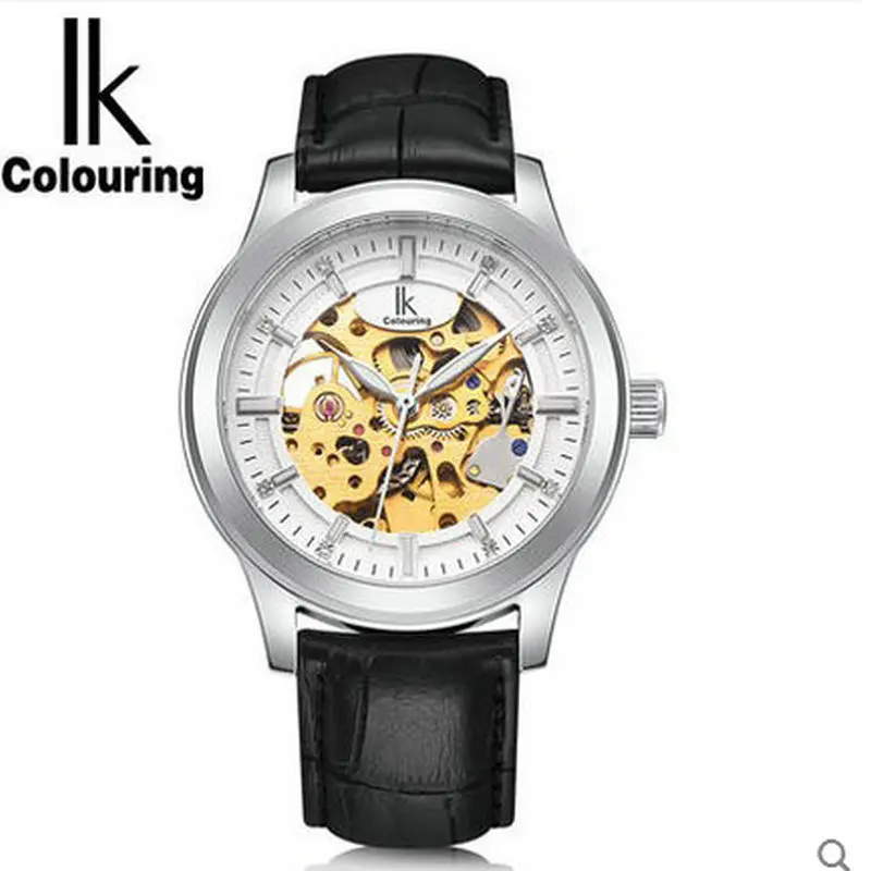 Ik for fully automatic mechanical watch cutout inveted male casual watch luminous watch