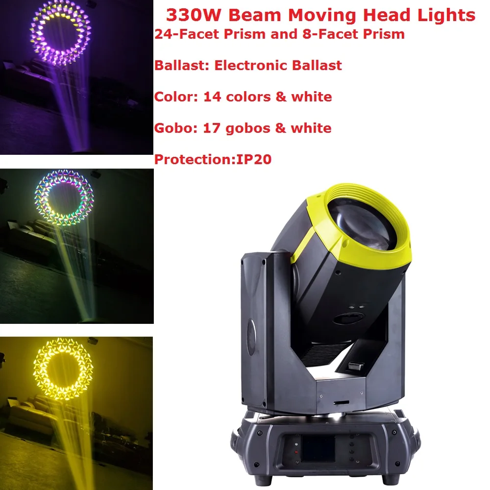 330W 15R Beam Moving Head Lights P-h-i-l-i-p Dj Disco Beam Spot Lights Electronic Ballast Professional Stage Lighting Equipments