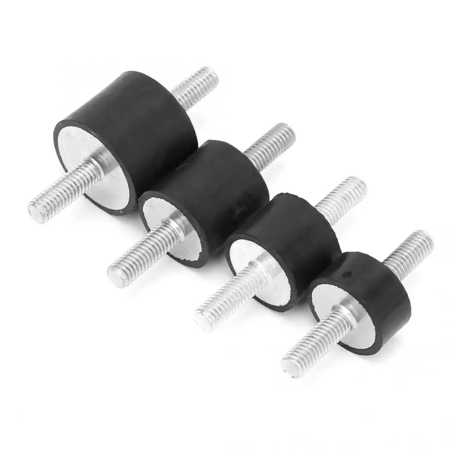 

4pcs M6 Rubber Mounts Male Anti Vibration Silent block Car Boat Bobbins For Air compressors Engines Water Pumps etc