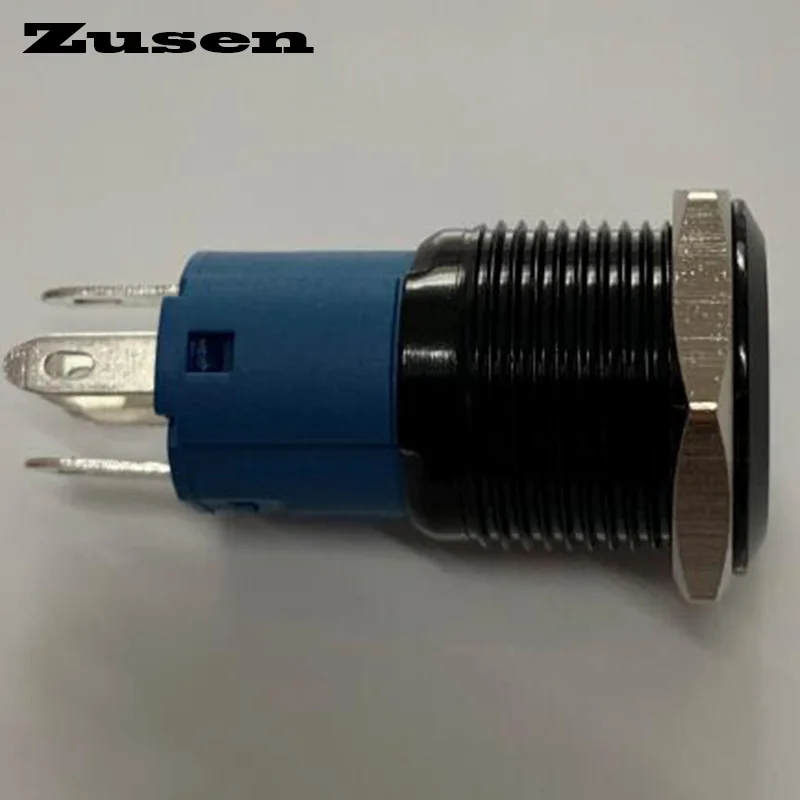 Zusen 16 мм кольцо с подсветкой фиксирующая кнопка (ZS16F 11ZE/R/12V/A|Выключатели| |