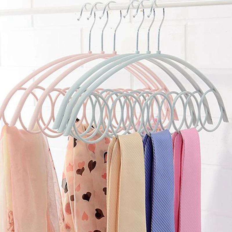 5 Hole Scarf Wraps Shawl Storage Hanger Belt Rack/Scarves Organizer