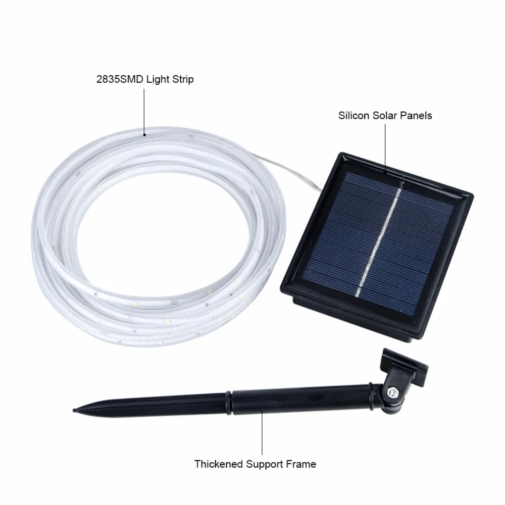 Лента светодиодная на солнечной батарее 5 м IP68 2 режима|led strip light|solar led lightsstrip light |