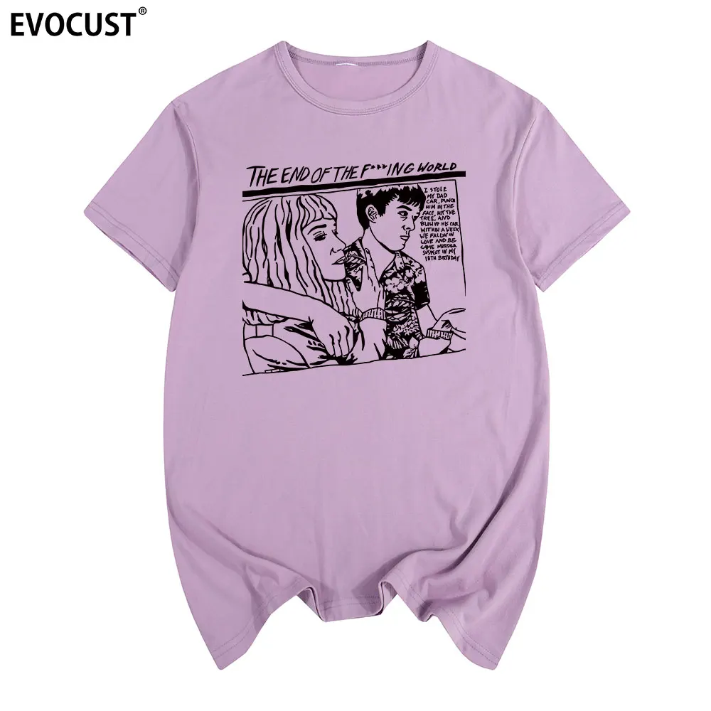 

Sonic youth the end of the FXXK World rock roll vocals band bass T-shirt Cotton Men T shirt New TEE TSHIRT Womens unisex Fashion