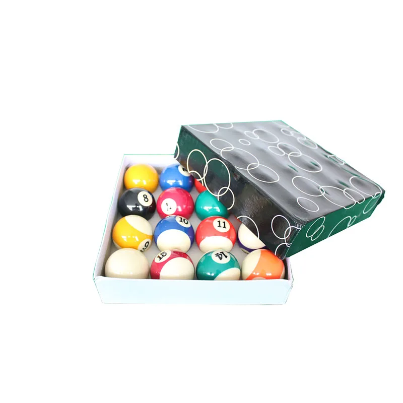 

16pcs of Normal Box Billiard Pool Balls, 2'' Dia Size Billiard Game Pool Balls 50.8mm