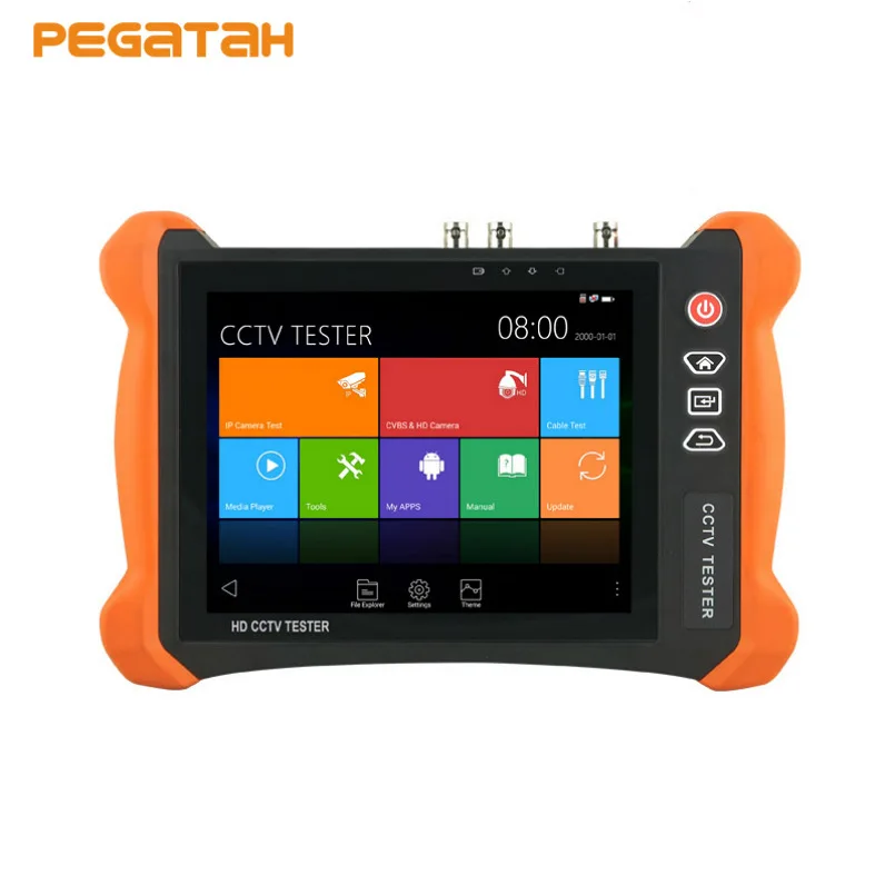 

4K H.265/H264 8MP 8 inch SDI CCTV Tester IP Camera Tester Support Video Level Meter Cable Tracer RJ45 TDR Cable Analog CVBS