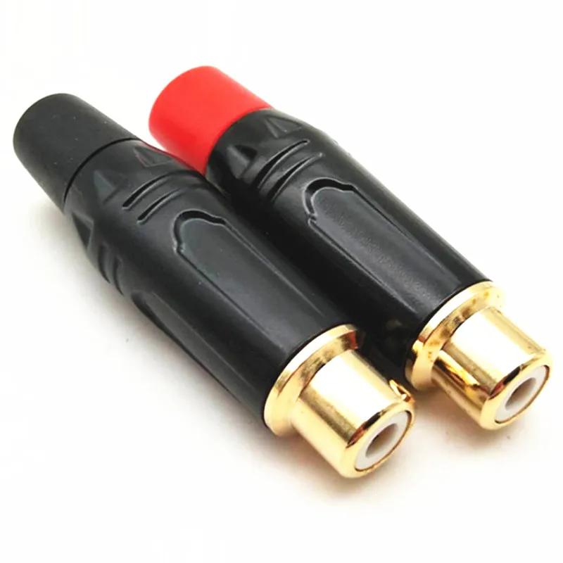 

10pcs/lot Audio Plug Golden Plated RCA Female Jack Soldering RCA Plug