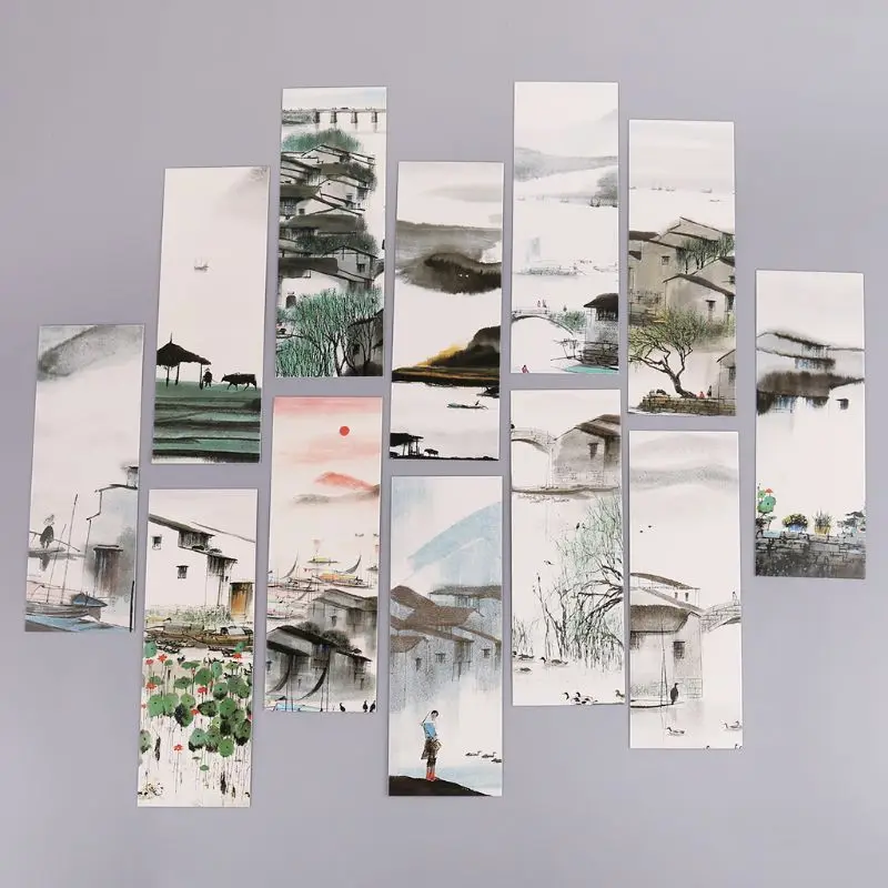 

30pcs Misty Rain Bookmarks Paper Page Notes Label Message Card Book Marker School Supplies Stationery