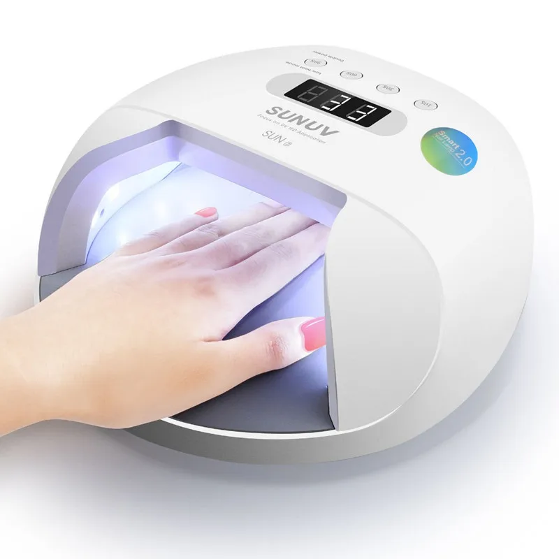 

48W SUN7 UVLED Nail Lamp Double Light Source UV Dryer Gel Lamp Recharging Power Bank Nail Lamp for Curing Gel Nail Polish