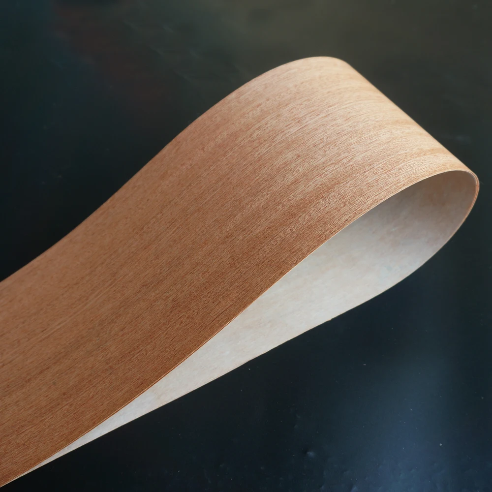 

Natural Sapeli Veneer with Fleece Backer
