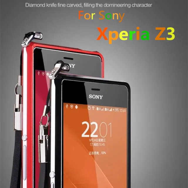 TX Z3 роскошный бампер для телефона для sony Xperia z3 D6603 D6633 алюминиевый чехол для телефона защитный чехол для sony Z3