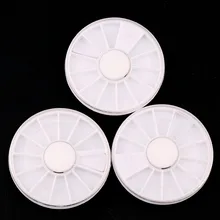 5 шт. 6 см белая 12 сетка круглая коробка пластиковая коробка для хранения DIY инструмент для украшения ногтей Аксессуары для ювелирных изделий Камни ремесла Чехол Контейнер