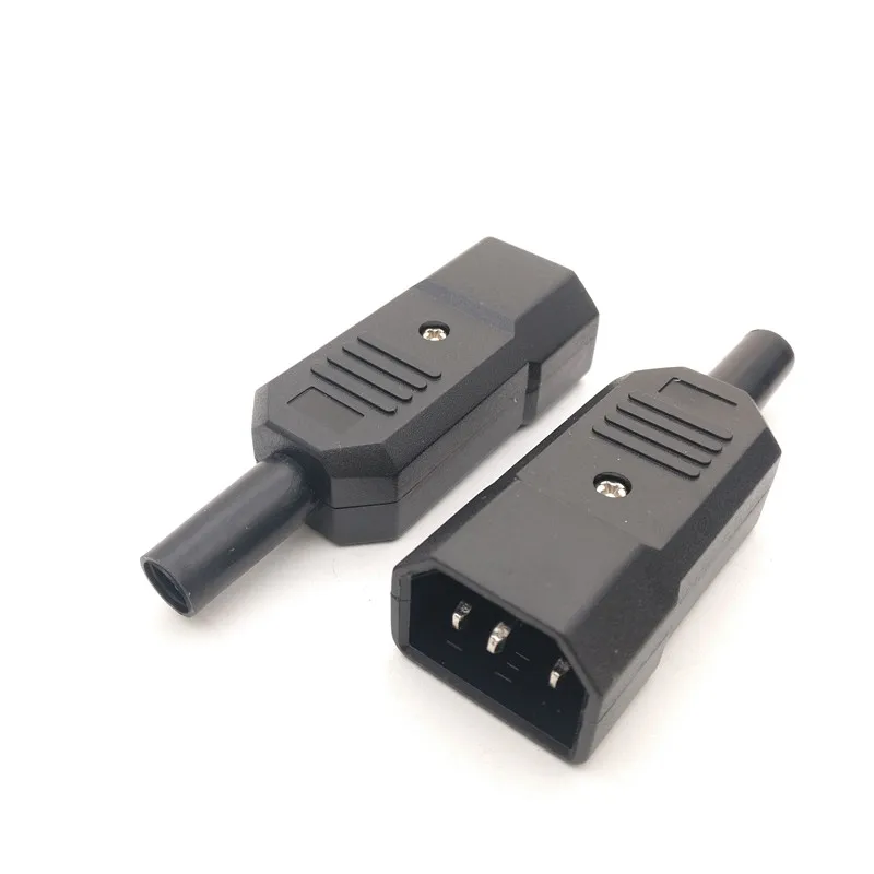 

AC Power Plug 250V IEC 320 C14 3 Pin Male Plug Power Adapter,1 pcs