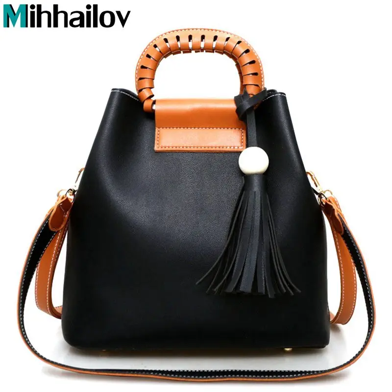 2017 font b Famous b font font b Brand b font Designer Tassel Pu Leather Tote