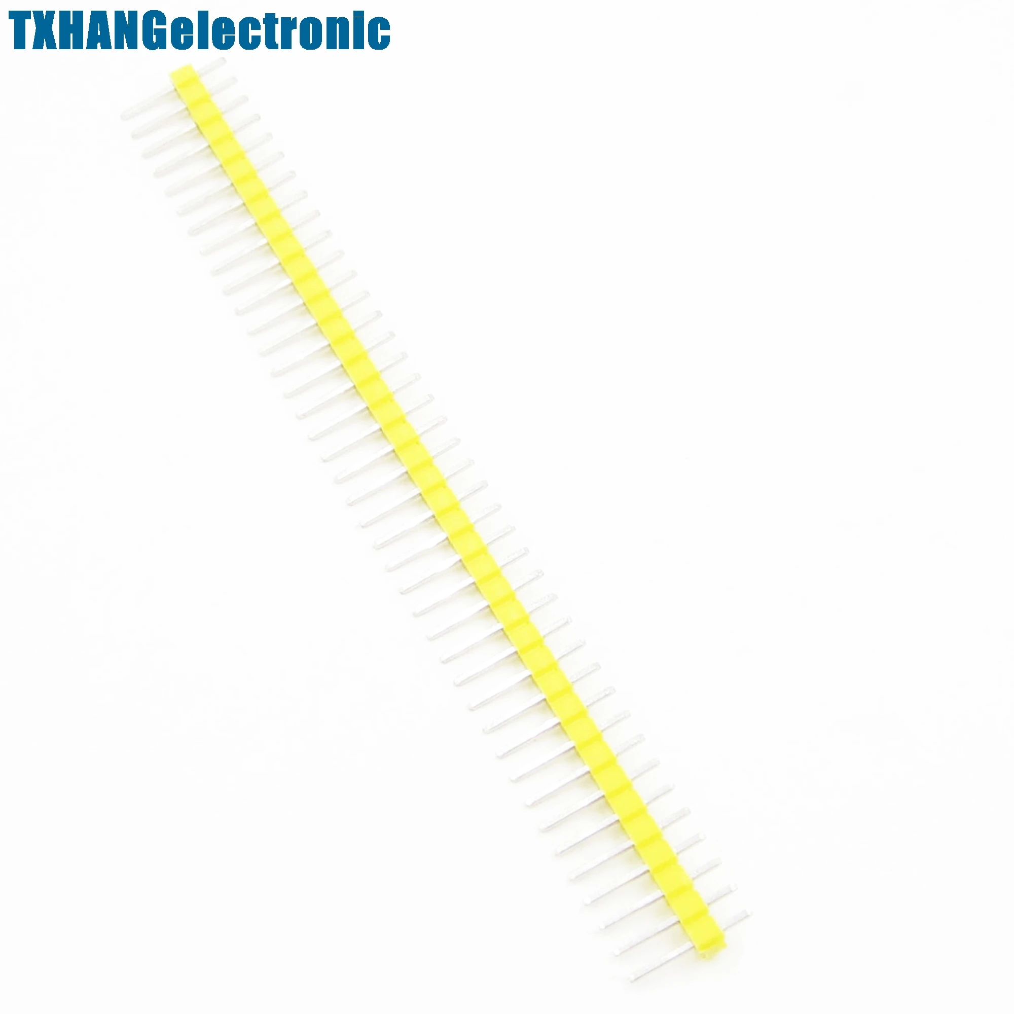 

10PCS Yellow 40Pin 1x40P Male Breakable Pin Header Strip Connector Row 2.54mm